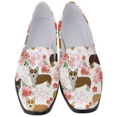 Corgis Corgi Pattern Women s Classic Loafer Heels by Cowasu