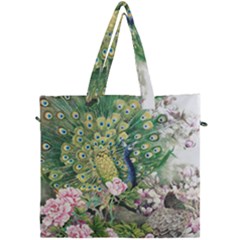 Peafowl Peacock Feather-beautiful Canvas Travel Bag by Cowasu