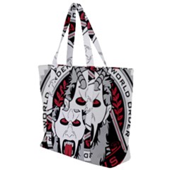 Krampus Zip Up Canvas Bag by Cowasu