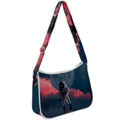 Astronaut-moon-space-nasa-planet Zip Up Shoulder Bag by Cowasu