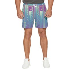 Non-seamless-pattern-background Men s Runner Shorts by Cowasu