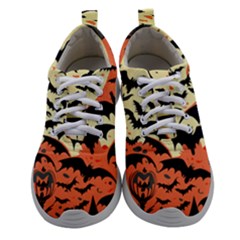 Bat Pattern Women Athletic Shoes by Valentinaart