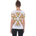 Pizza-slice-food-italian Shoulder Cut Out Short Sleeve Top View2