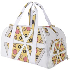 Pizza-slice-food-italian Burner Gym Duffel Bag by Cowasu