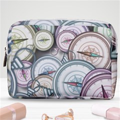 Compass-direction-north-south-east Make Up Pouch (medium) by Cowasu