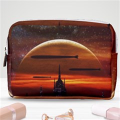 Science-fiction-digital-illustration Make Up Pouch (medium) by Cowasu