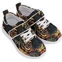 Tiger-predator-abstract-feline Kids  Velcro Strap Shoes View3