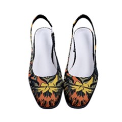 Tiger-predator-abstract-feline Women s Classic Slingback Heels by Cowasu