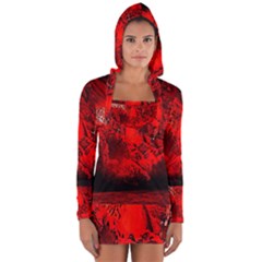 Planet-hell-hell-mystical-fantasy Long Sleeve Hooded T-shirt by Cowasu