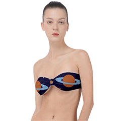 Planet-orbit-universe-star-galaxy Classic Bandeau Bikini Top  by Cowasu