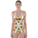 Pizza-slice-food-italian Cut-Out One Piece Swimsuit View1