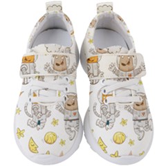 Astronaut-dog-cat-clip-art-kitten Kids  Velcro Strap Shoes by Sarkoni