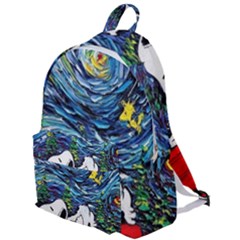 Dog Cartoon Vincent Van Gogh s Starry Night Parody The Plain Backpack by Sarkoni