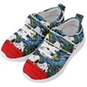 Dog Cartoon Vincent Van Gogh s Starry Night Parody Kids  Velcro Strap Shoes View2