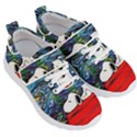 Dog Cartoon Vincent Van Gogh s Starry Night Parody Kids  Velcro Strap Shoes View3