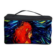 Lion Art Starry Night Van Gogh Cosmetic Storage Case by Sarkoni