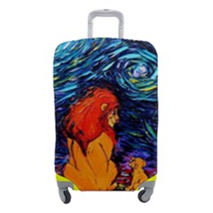 Lion Art Starry Night Van Gogh Luggage Cover (small) by Sarkoni