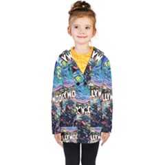 Hollywood Art Starry Night Van Gogh Kids  Double Breasted Button Coat by Sarkoni