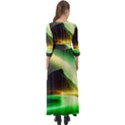 Aurora Lake Neon Colorful Button Up Boho Maxi Dress View2