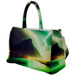 Aurora Lake Neon Colorful Duffel Travel Bag by Bangk1t