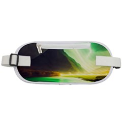 Aurora Lake Neon Colorful Rounded Waist Pouch by Bangk1t