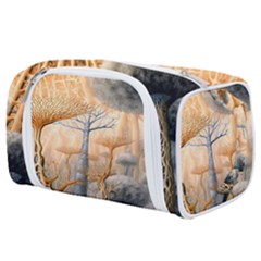 Garden Mushrooms Tree Flower Toiletries Pouch by Bangk1t