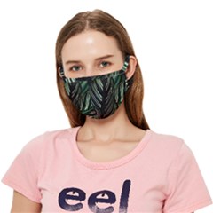 Calathea Leaves Strippe Line Crease Cloth Face Mask (adult) by Ravend