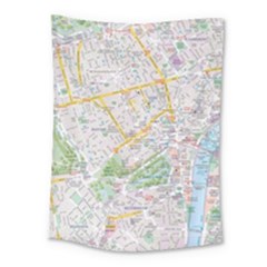 London City Map Medium Tapestry by Bedest