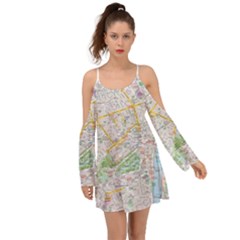 London City Map Boho Dress by Bedest