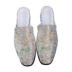 London City Map Women s Classic Backless Heels by Bedest