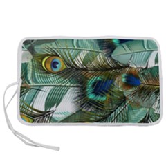 Peacock Feathers Pen Storage Case (l) by Bedest