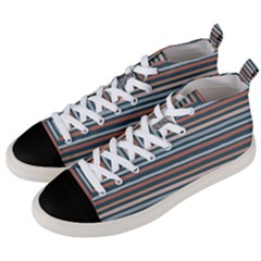 Stripes Men s Mid-top Canvas Sneakers by zappwaits