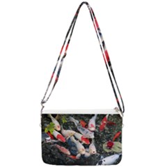 Koi Fish Nature Double Gusset Crossbody Bag by Ndabl3x