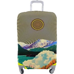 Surreal Art Psychadelic Mountain Luggage Cover (large) by Ndabl3x