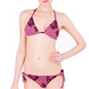 Pink Glitter Butterfly Classic Bikini Set View1