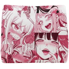 Ahegao Pink, Anime, Girl, Girlface, Girls, Pattern, White, Hd Seat Cushion by nateshop