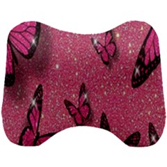 Butterfly, Girl, Pink, Wallpaper Head Support Cushion by nateshop