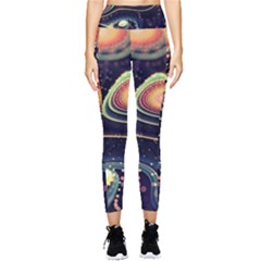 Psychedelic Trippy Abstract 3d Digital Art Pocket Leggings  by Bedest