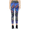 Multicolored Abstract Painting Artwork Psychedelic Colorful Pocket Leggings  View1