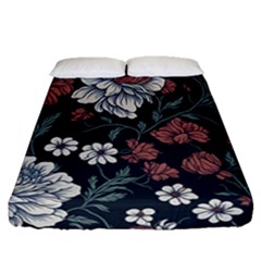 Flower Pattern Fitted Sheet (queen Size) by Bedest