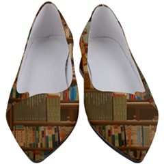 Library Aesthetic Women s Block Heels  by Sarkoni