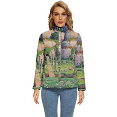 Painting Scenery Women s Puffer Bubble Jacket Coat by Sarkoni