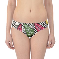 Leaves Foliage Batik Seamless Hipster Bikini Bottoms by Sarkoni