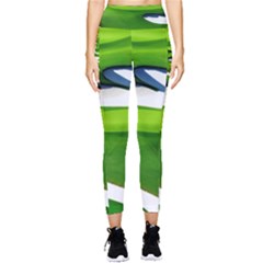 Golf Course Par Green Pocket Leggings  by Sarkoni