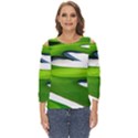 Golf Course Par Green Cut Out Wide Sleeve Top View1