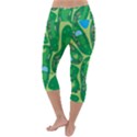 Golf Course Par Golf Course Green Lightweight Velour Capri Yoga Leggings View4