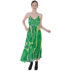 Golf Course Par Golf Course Green Tie Back Maxi Dress by Sarkoni