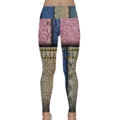 Jeans, Background, Color, Desenho, Shapes, Texture Lightweight Velour Classic Yoga Leggings by nateshop