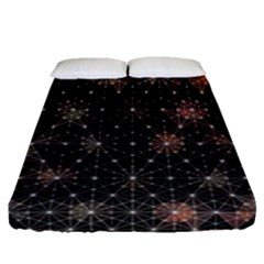 Abstract Psychedelic Geometry Andy Gilmore Sacred Fitted Sheet (queen Size) by Sarkoni