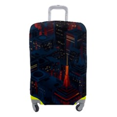 Architecture City Pixel Art Luggage Cover (small) by Sarkoni